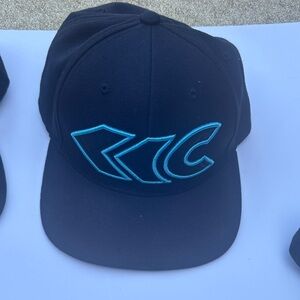 Black Cap with Blue KC Logo
